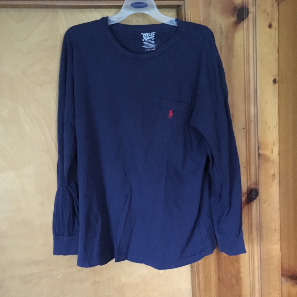 Polo L/S Navy T-Shirt